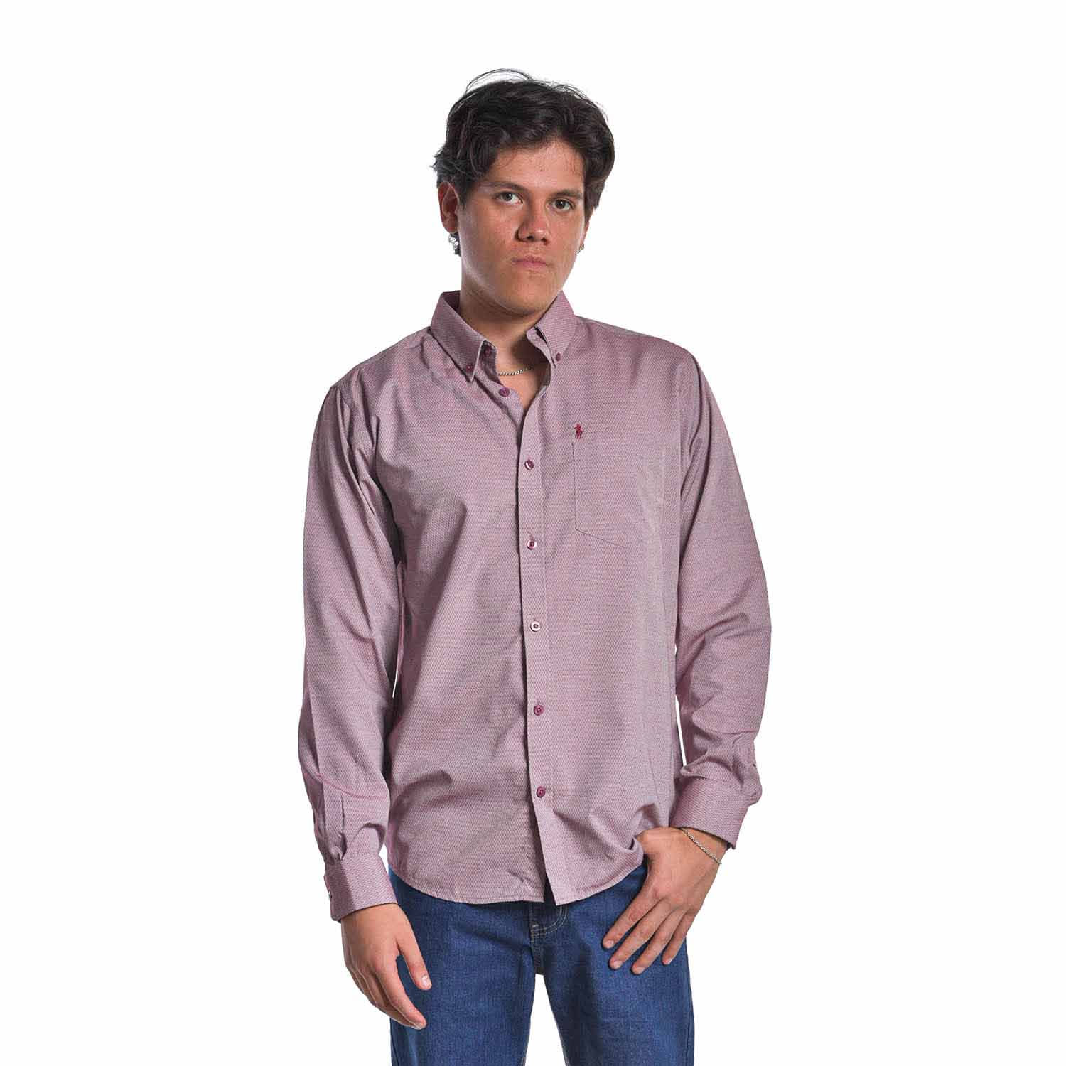 Camisa Hombre Ritzy Of Italy 3Pe29 Rojo Talla M