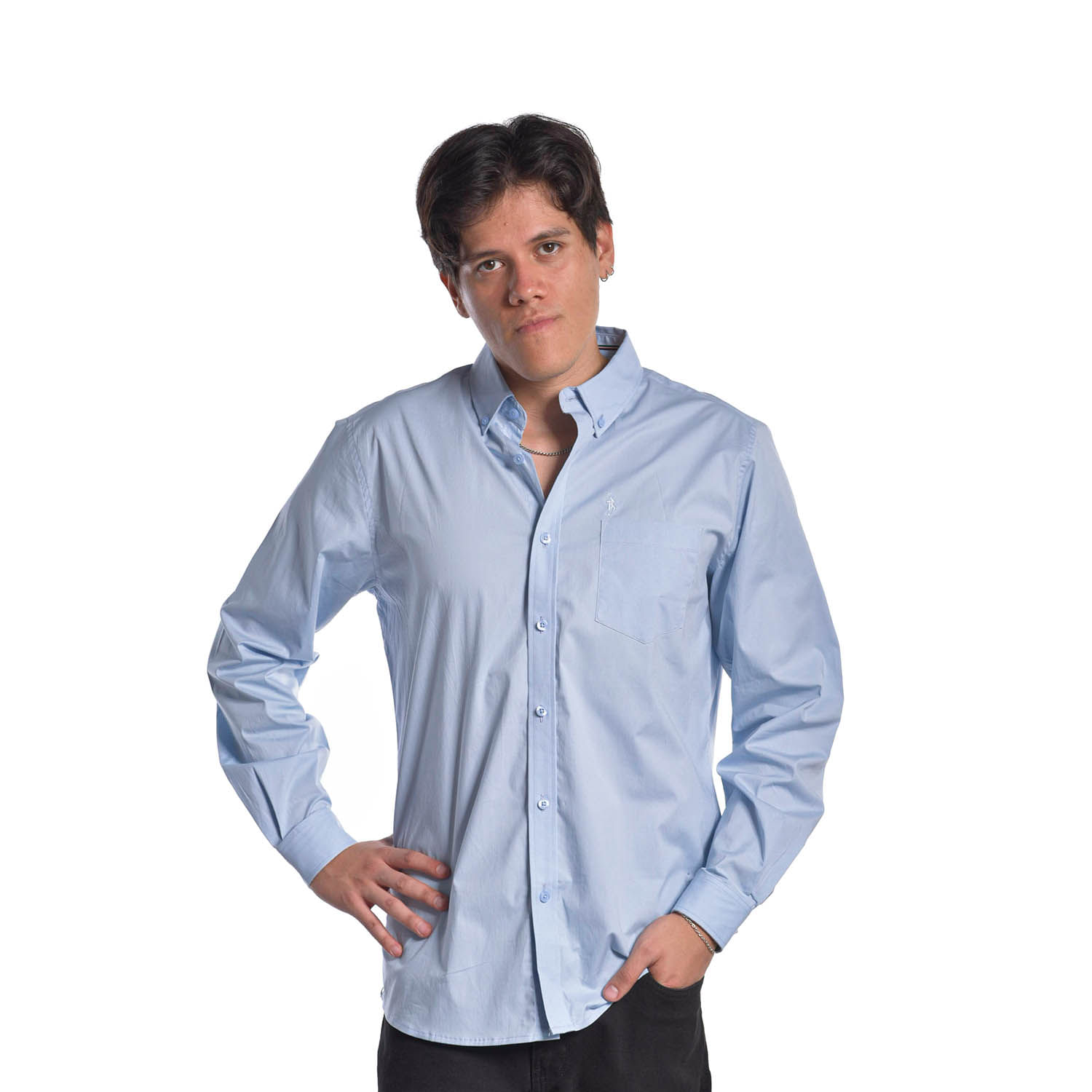 Camisa Hombre Ritzy Of Italy 9Ps10 Celeste Talla XL