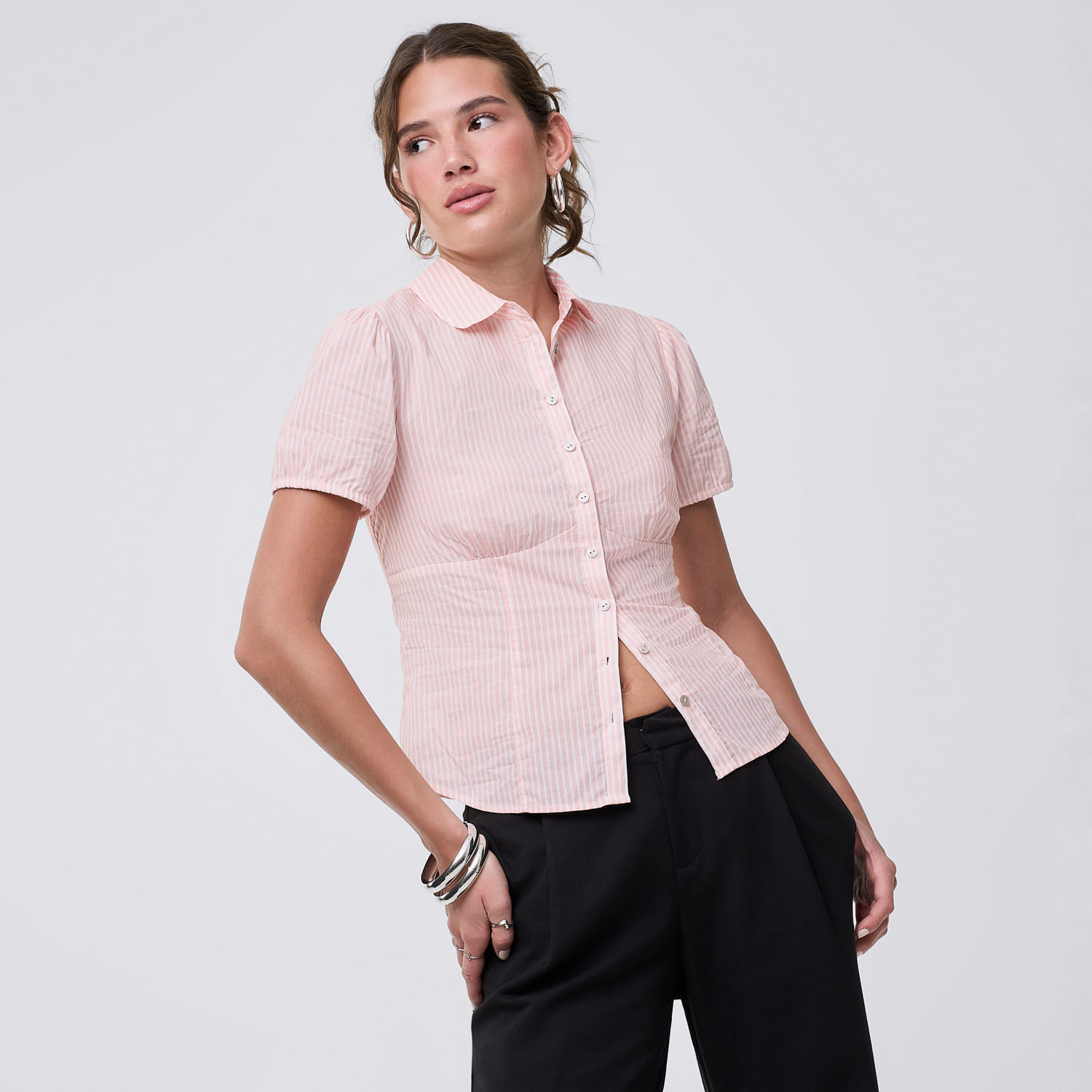 Blusa Mujer Ori Hypnotic Manga Corta Melon S