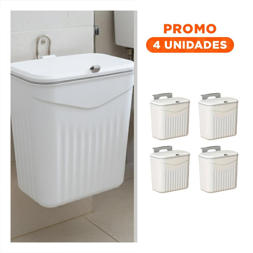 Pack4 Contenedor Colgante Blanco Practico y Elegante para Casa