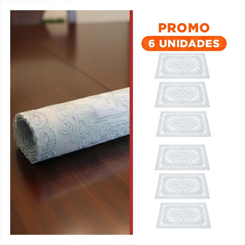 Pack6 Cubierta Moderna Plateada con Detalle de Encaje Flor y Ramas YRegalo Sticker