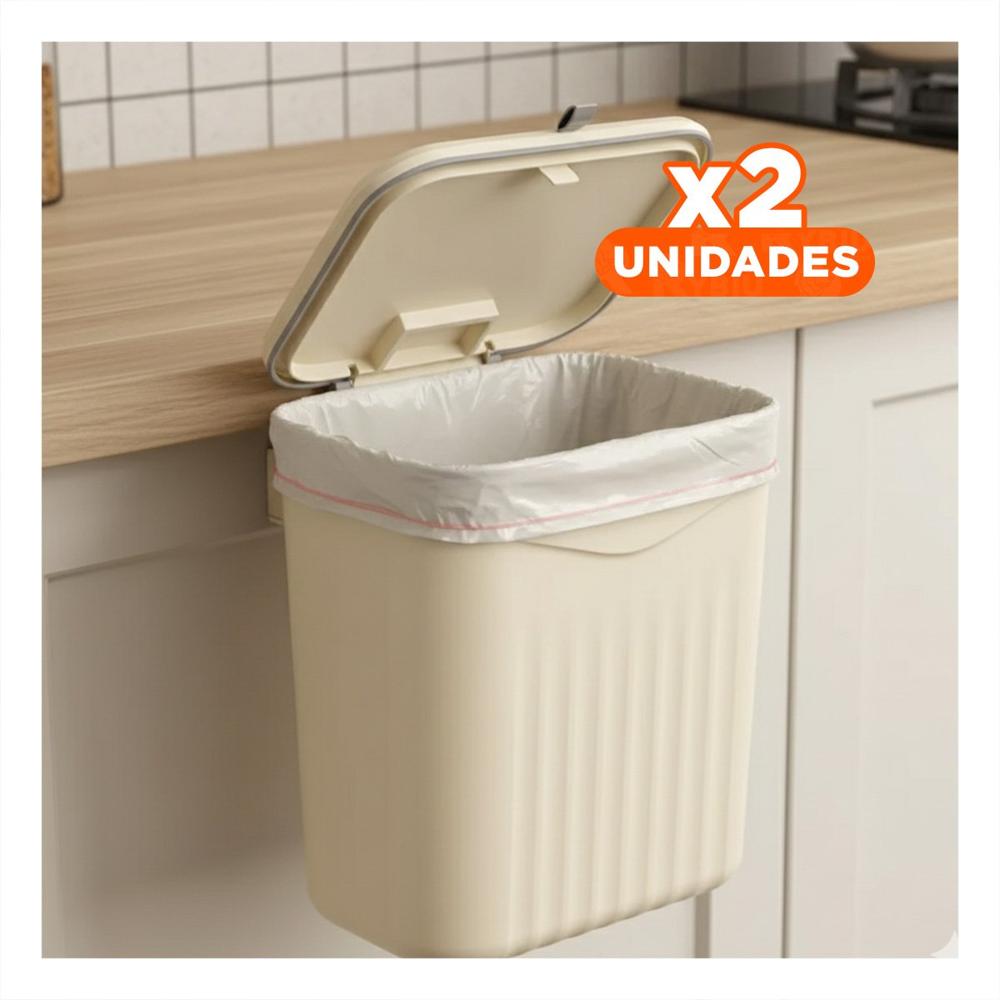 Pack2 Contenedor Colgante Beige Practico y Elegante para Casa YPapel Regalo