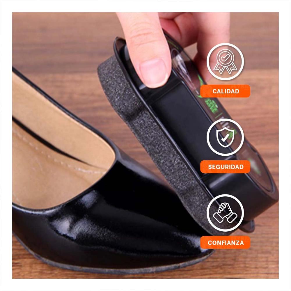 Saca Brillo Negro 6.5x10.5cm para Mantener Zapatos Suaves y Brillantes