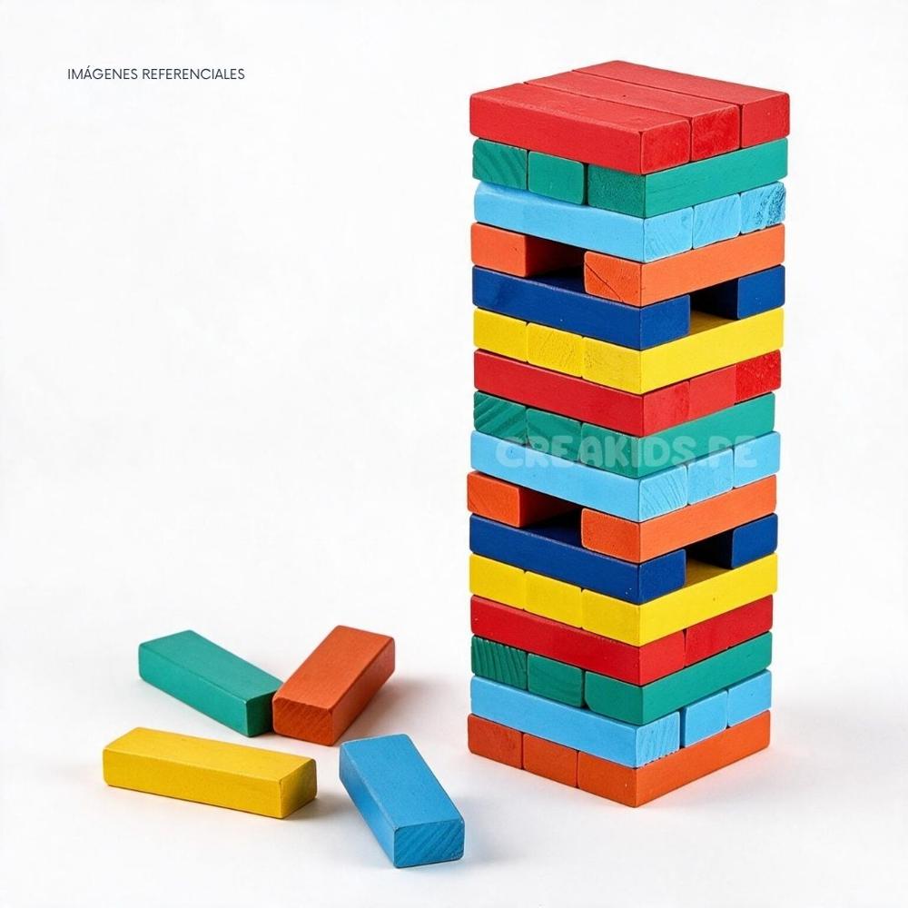 Jenga Torre de Bloques de Madera Juego de Equilibrio 51 Piezas