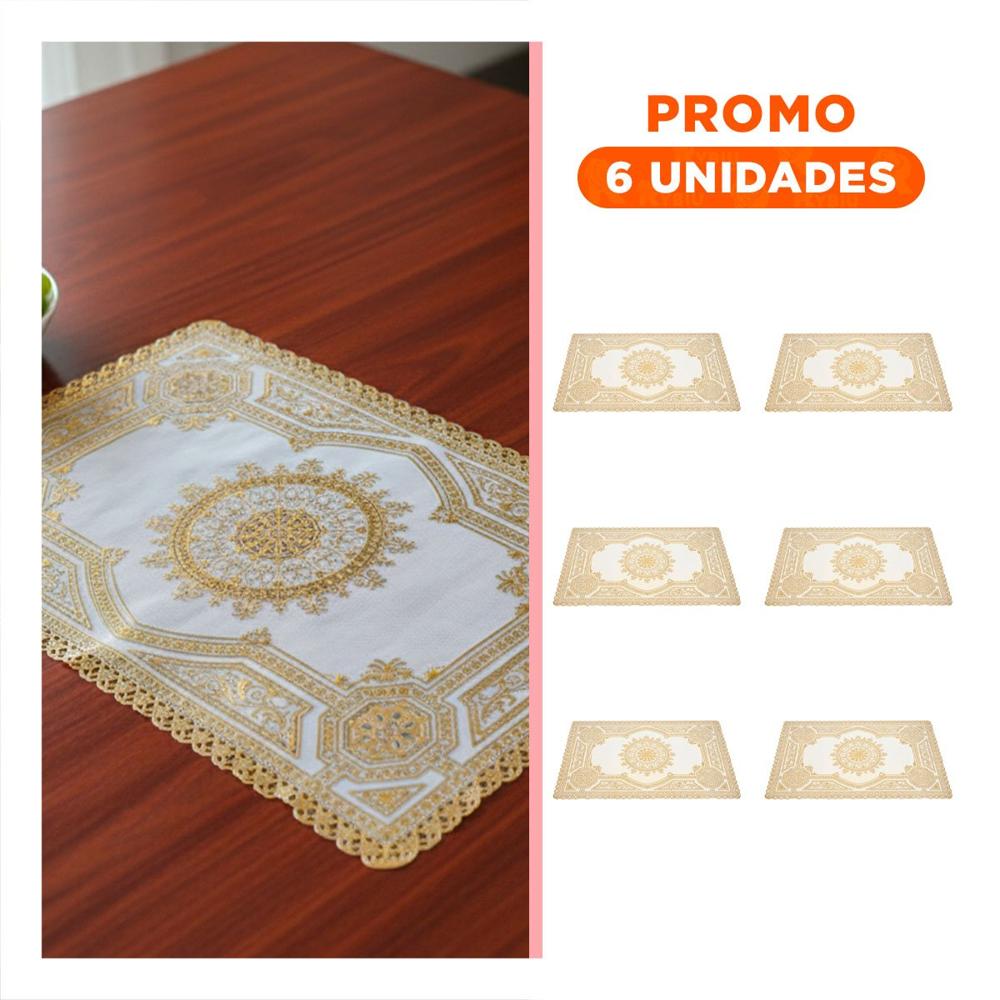 Pack6 Protector Moderno Dorado con Detalle Mandala para Hogar Moderno YRegalo Sticker