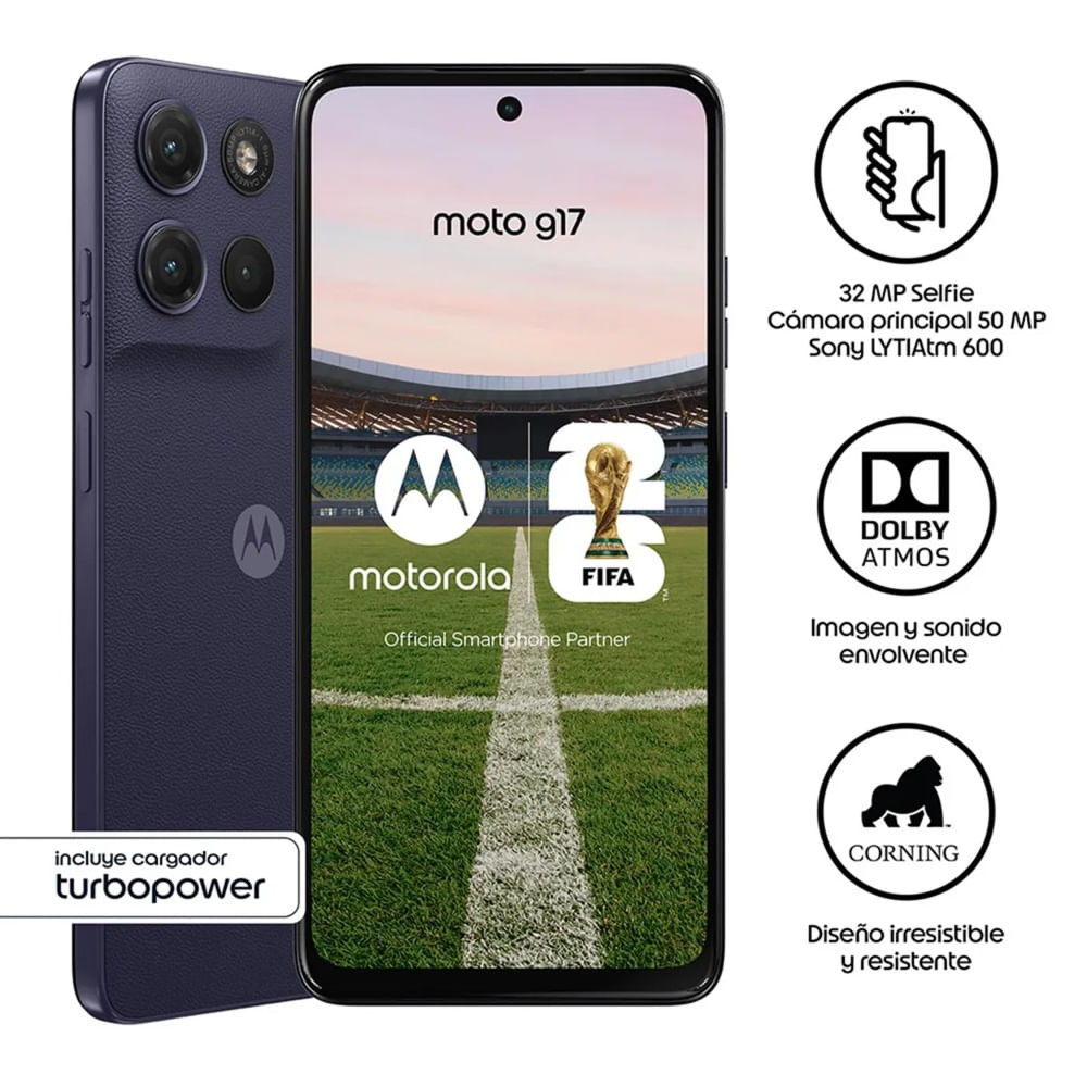 CELULAR MOTOROLA Moto G17 4GB 128GB