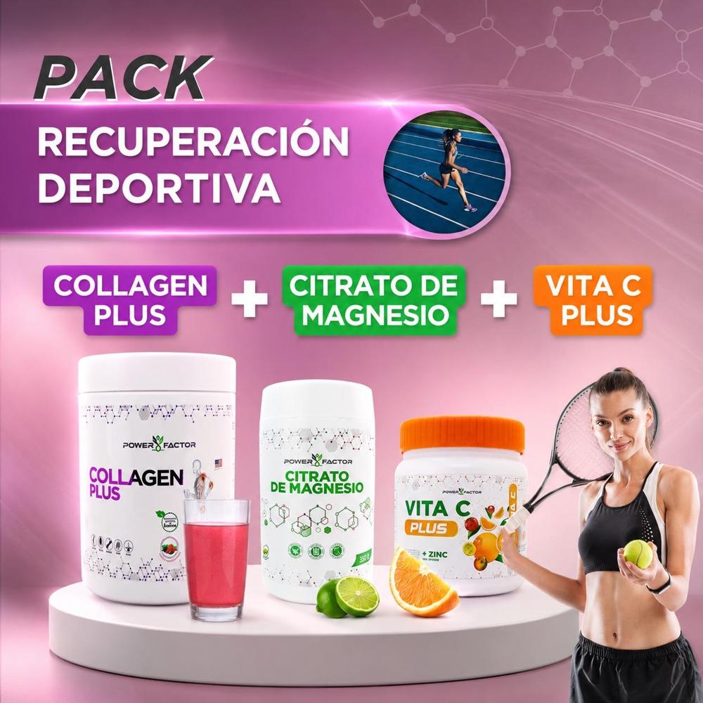 PACK RECUPERACIÓN DEPORTIVA COLLAGEN PLUS CITRATO DE MAGNESIO VITA C PLUS