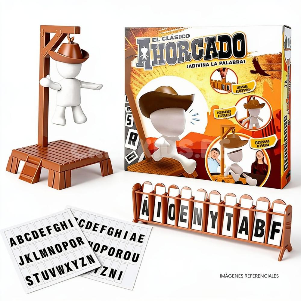Juego de Mesa El Ahorcado Juego de Palabras Educativo para Niños