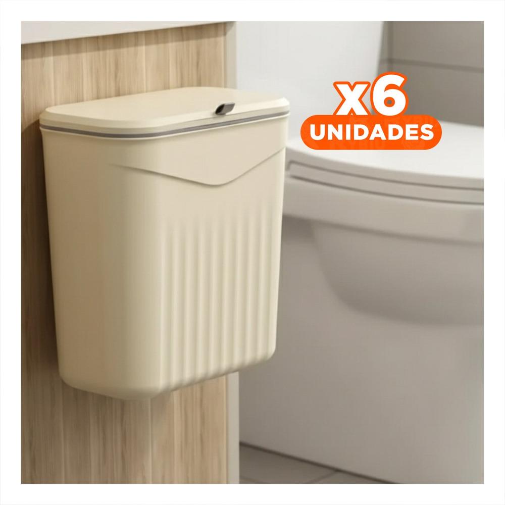 Pack6 Recipiente Colgante Beige Funcional y Decorativo para Cocina YPapel Regalo
