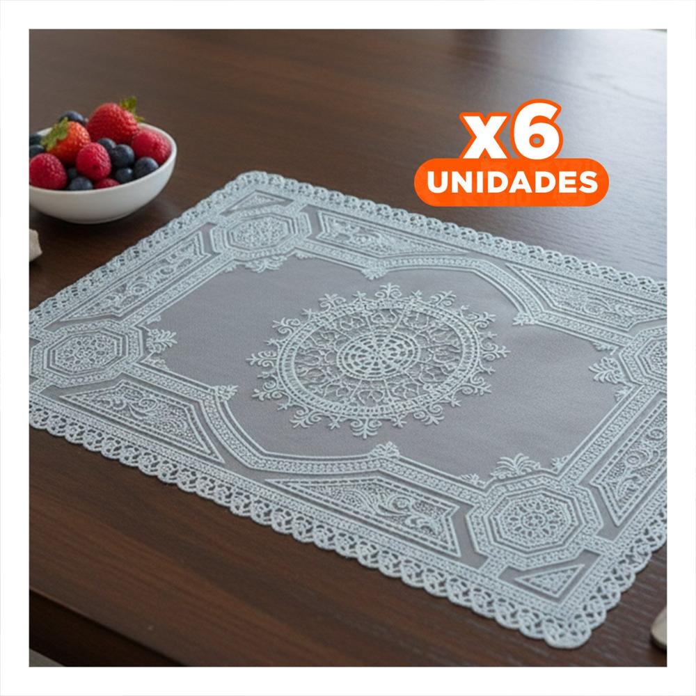 Pack6 Protector Decorativo Plateado con Diseño Mandala para Celebracion