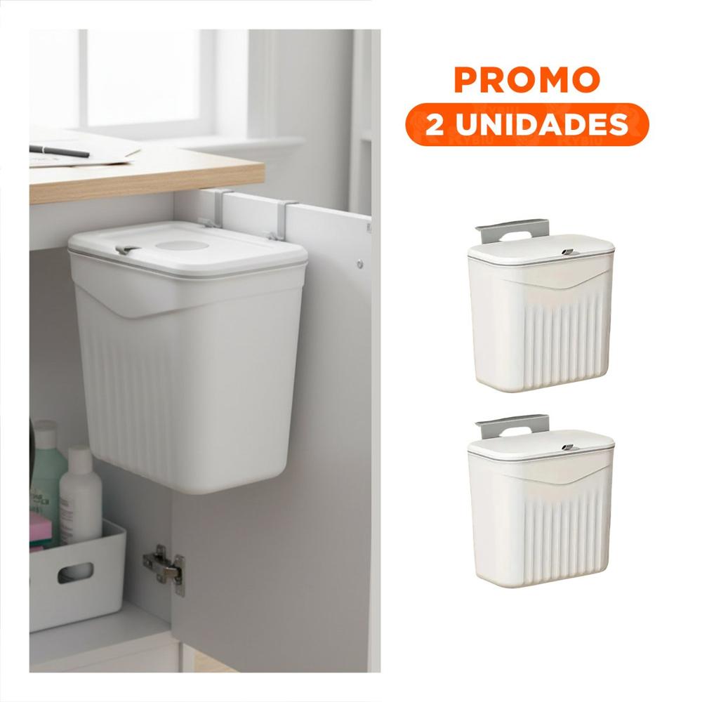 Pack2 Contenedor Organizador Blanco Colgante Resistente y Funcional Y Regalo Sticker