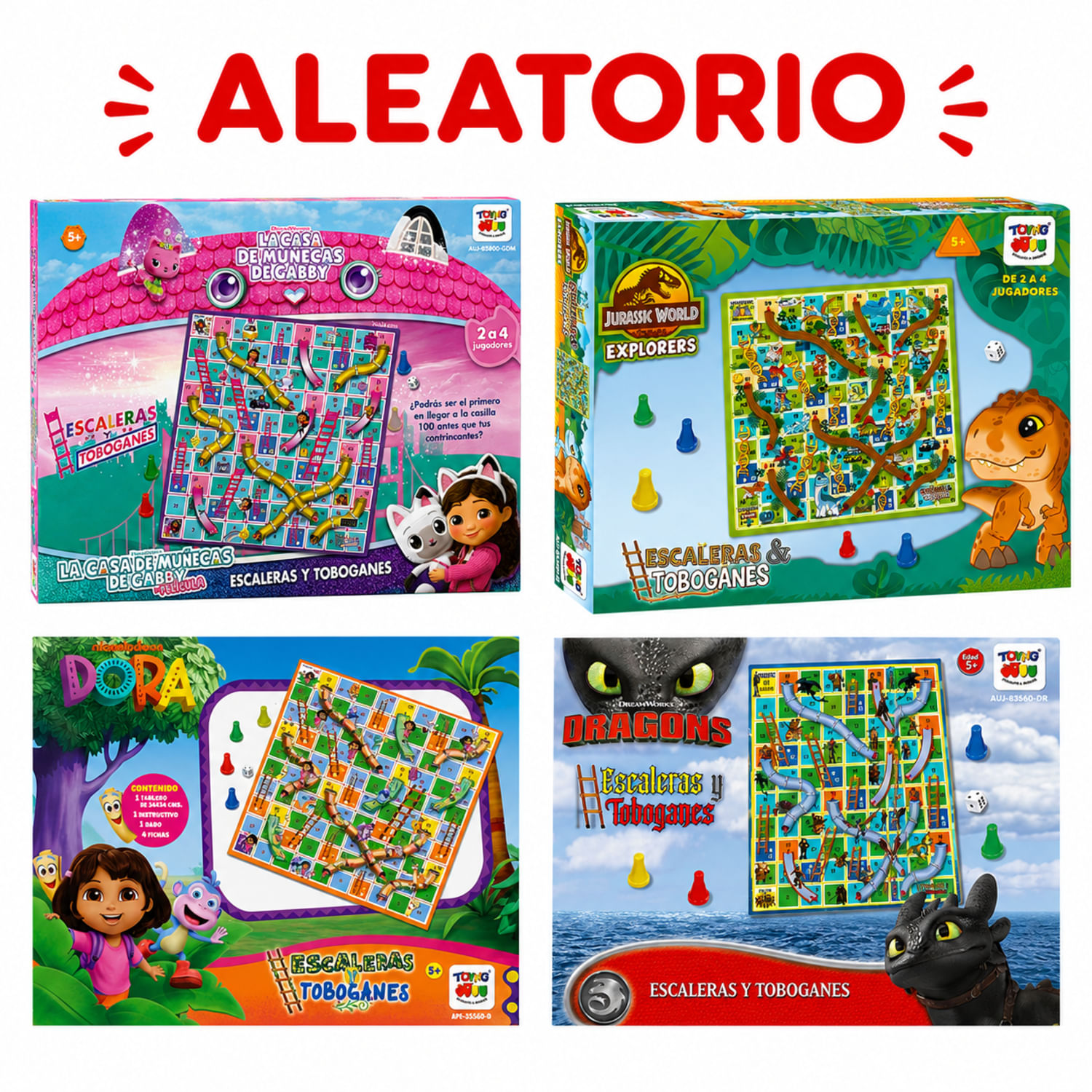 Juego De Mesa Escaleras Y Toboganes - Modelo Aleatorio