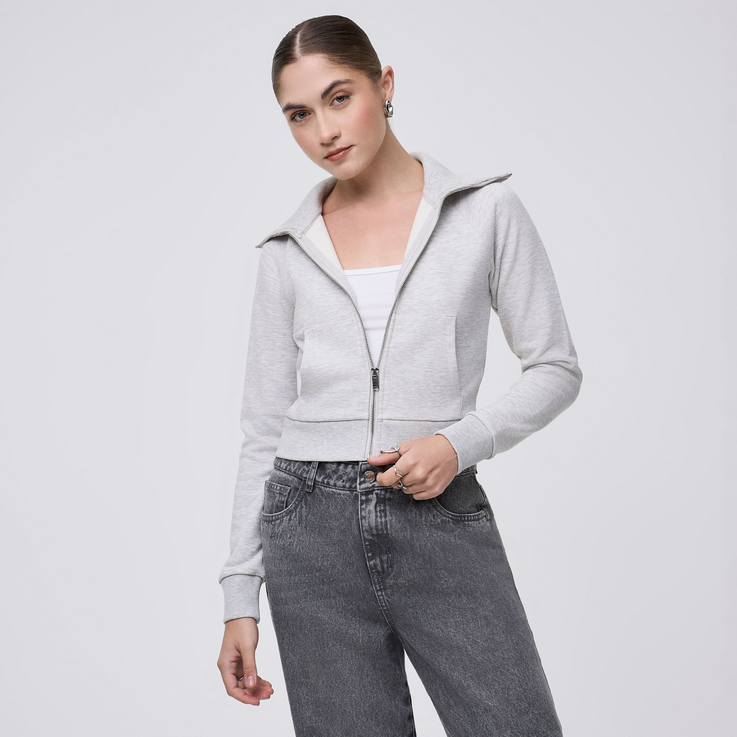 Polera Mujer Petti Hypnotic Gris M