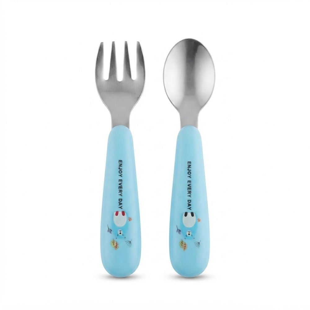 Set de Cubiertos de Acero Celeste Enjoy Every Day con Estuche