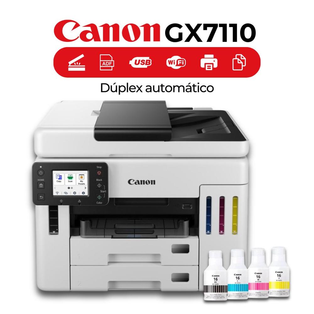 Impresora CANON Multifuncional Maxify GX7110-Wi-Fi