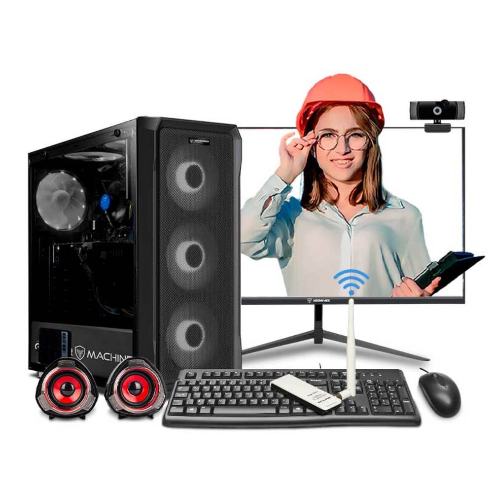 Pc Intel Core i7 8TH 16GB 500GB 24VA GT1050 4GB Mipclista Computadora ESCRITORIO ingenieria