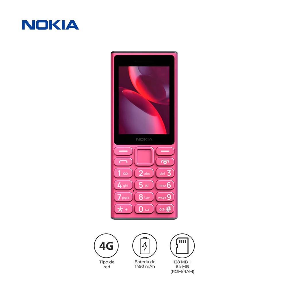 Nokia 105 4G Dual SIM 2.4"" 1450mAh USB-C Celular Básico Rosado