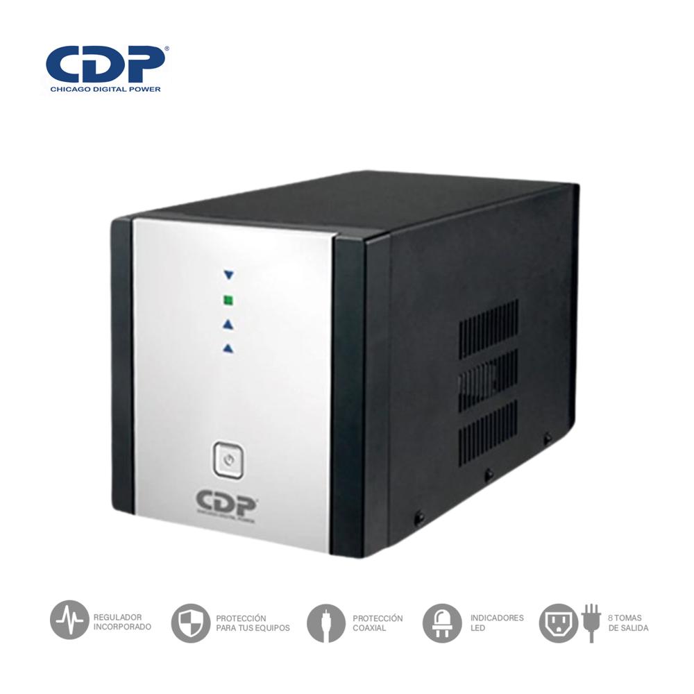 Estabilizador Voltaje CDP R-AVR2408I 2400VA 1800W 8 Tomas Protección Sobretensión