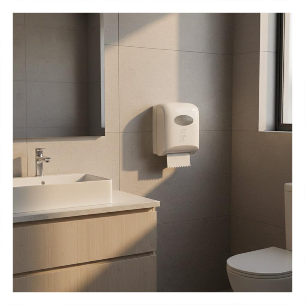 Porta Papel Toalla en Rollo Horizontal Blanco para Cocina y Hogar Y Papel Regalo