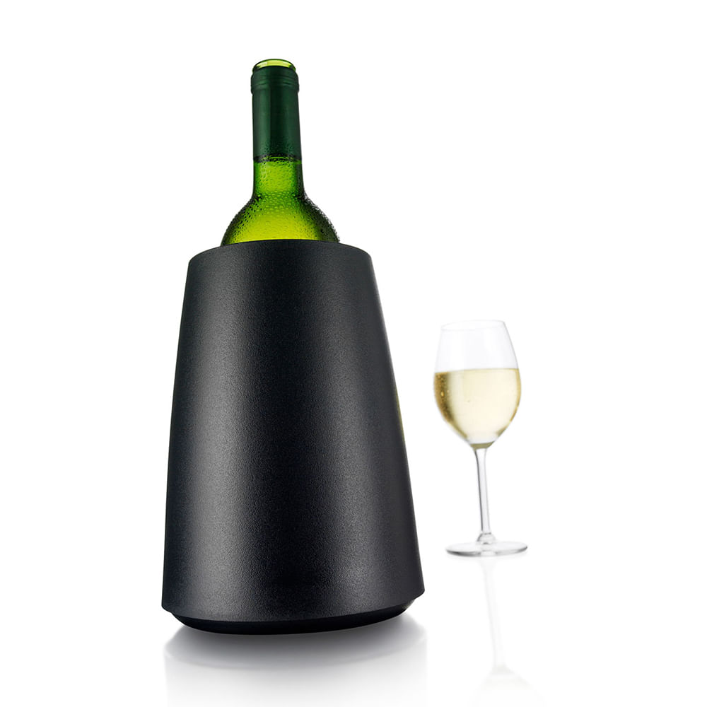 Cubitera enfriadora de Vino Vacu Vin Elegante Negra