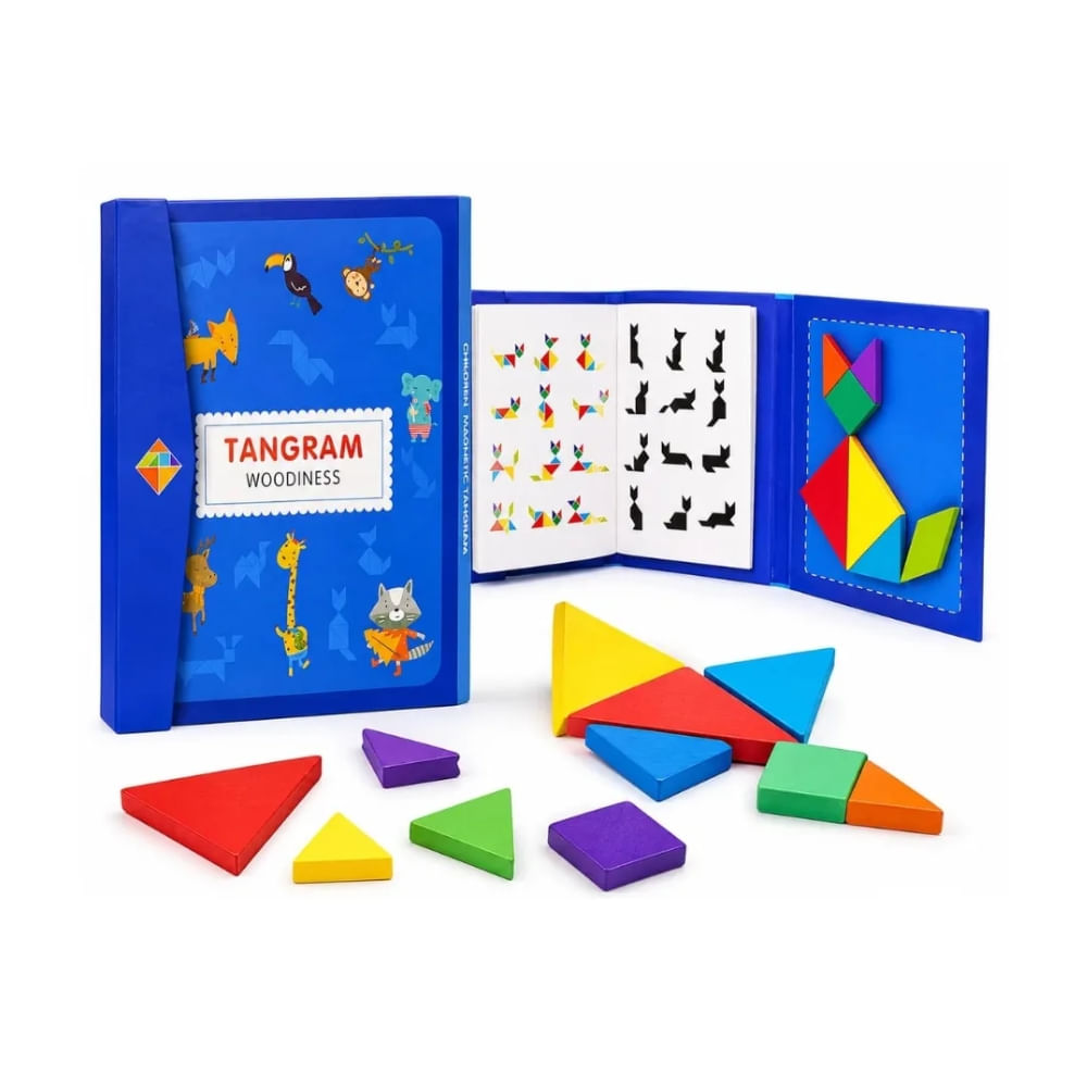Rompecabezas Tangram Imantado Figuras Geométricas