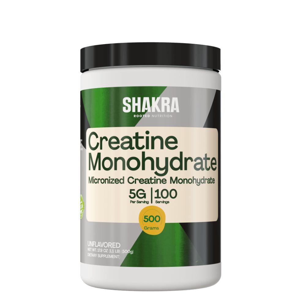 SHAKRA CREATINE MONOHYDRATE - 100 SERVICIOS - 500GR