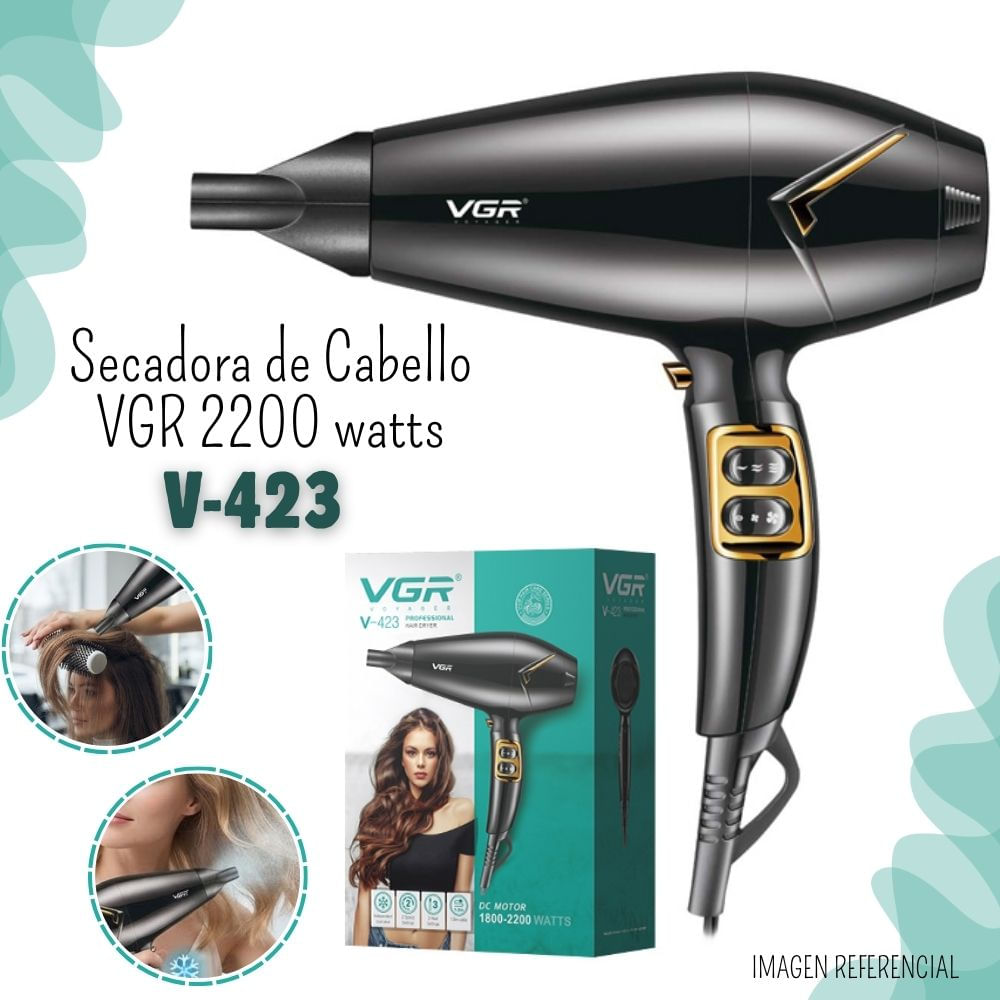 Secadora de Cabello VGR 2200 watts - V-423