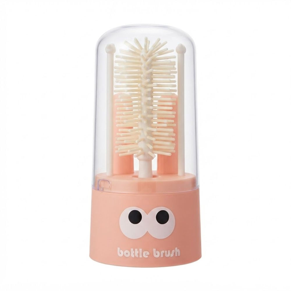 Juego de Cepillos de Biberones 5 en 1 Rosado Bebé Nursing Bottle Brush Set