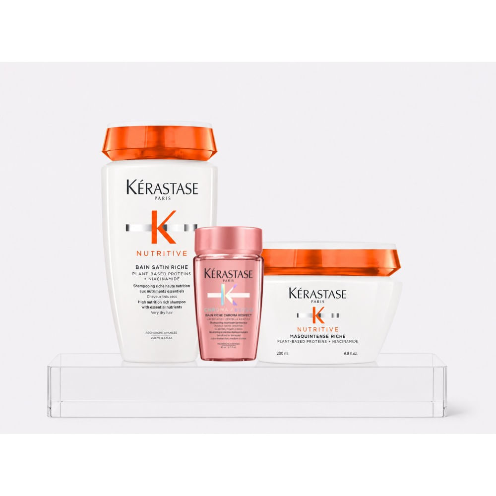 Kerastase nutritive pack cabello muy seco shampoo 250 ml mascarilla 200 ml travel