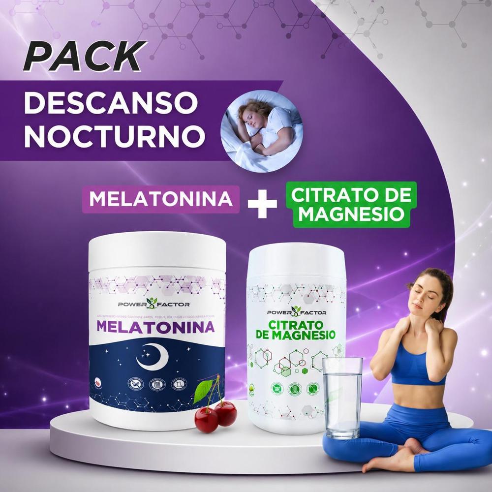 PACK DESCANSO NOCTURNO MELATONINA CITRATO DE MAGNESIO