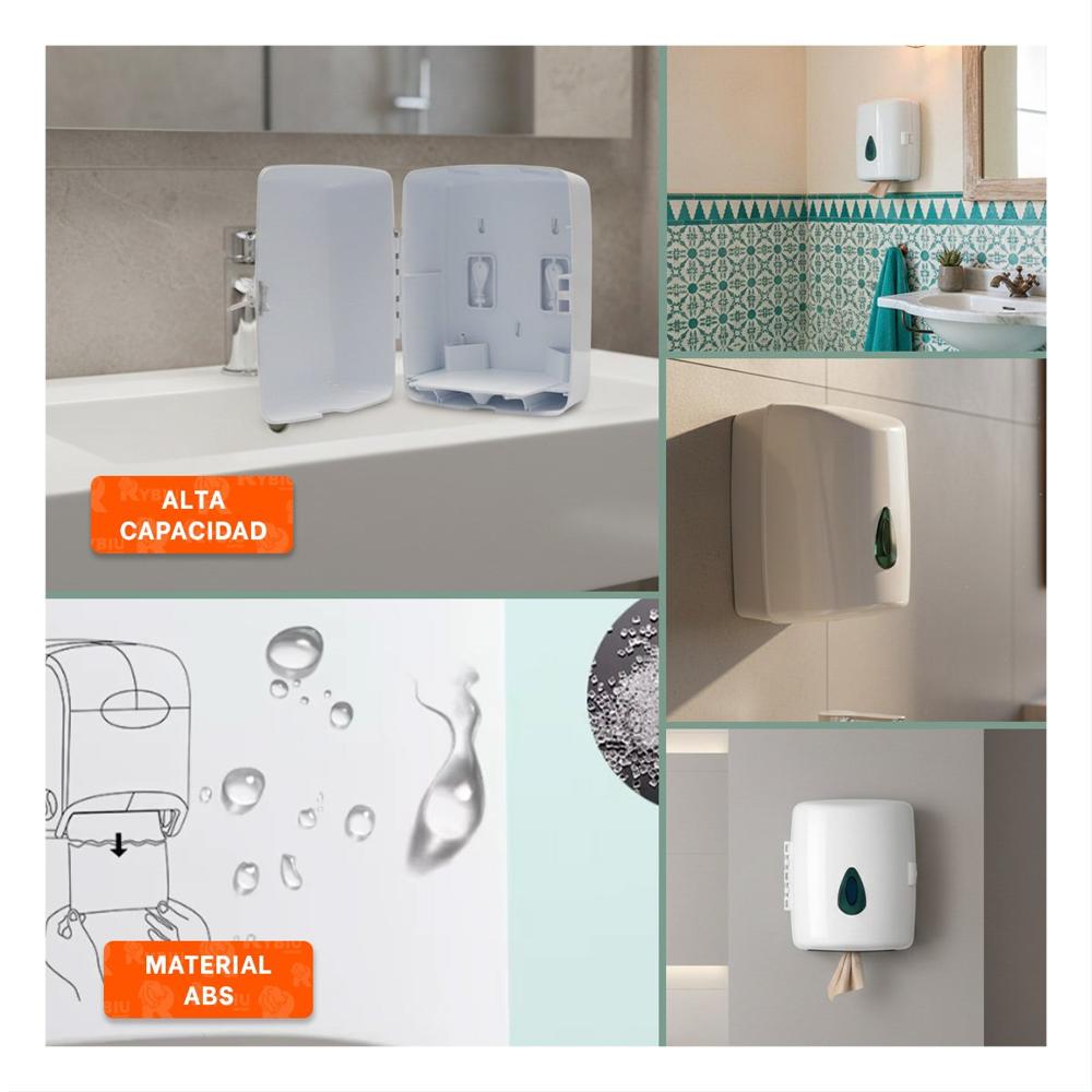 Porta de Papel Toalla Vertical Blanco en Rollo para Cocina y Hogar Y Ligas Regalo