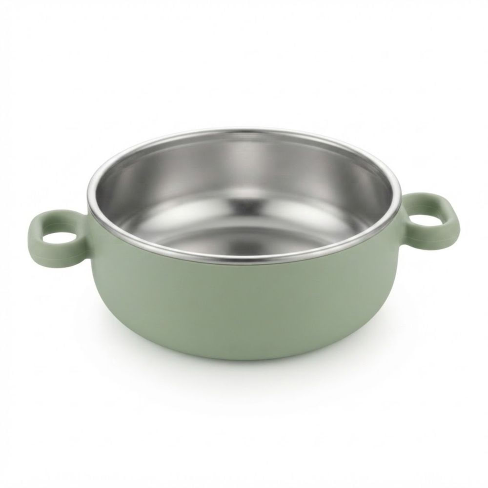 Bowl de Acero con Funda de Silicona Verde Menta 13.5 cm