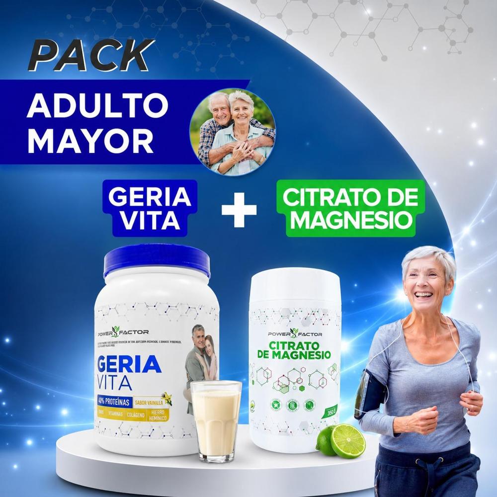 PACK ADULTO MAYOR GERIA VITA CITRATO DE MAGNESIO
