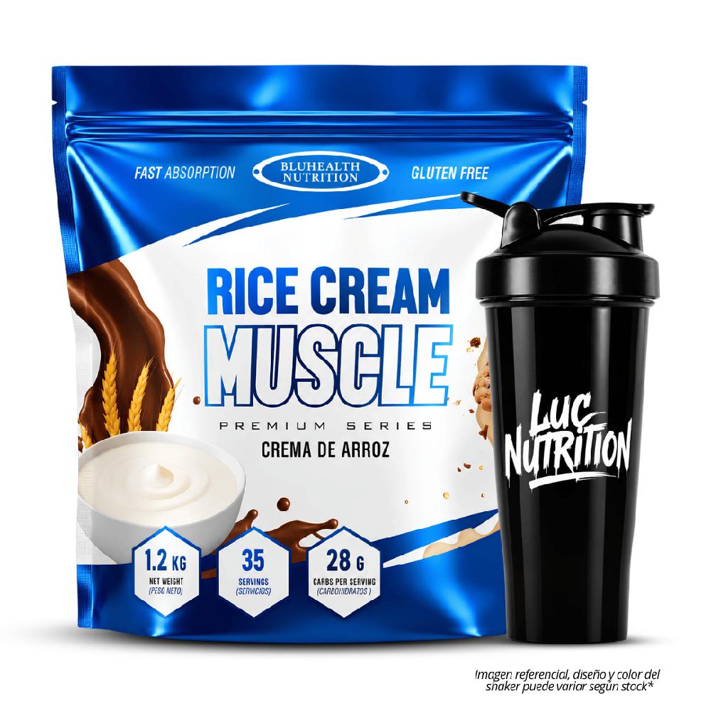Crema de Arroz Bluhealth Nutrition 1.2 Kg Chocolate - Shaker