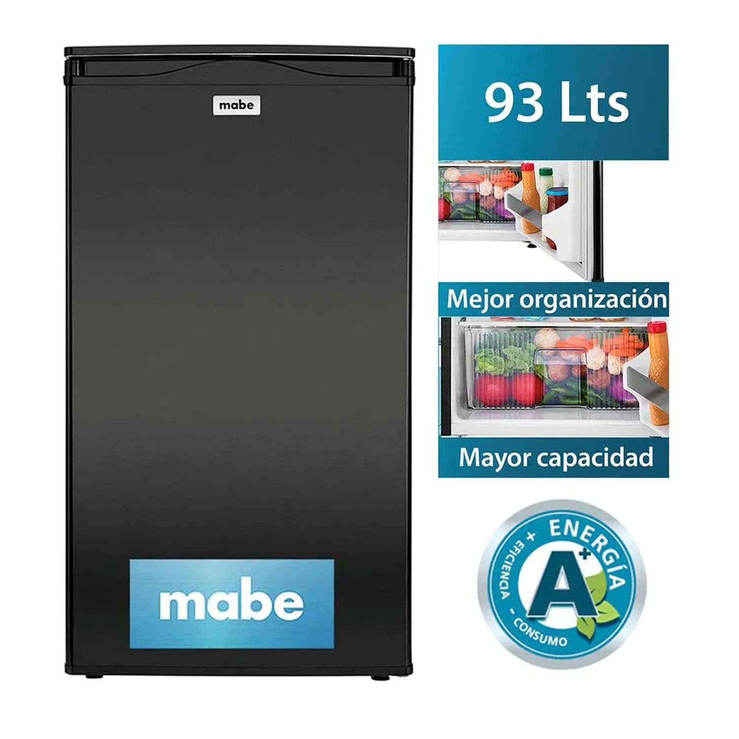 Frigobar Mabe RMF04PV0 de 93 litros Negro