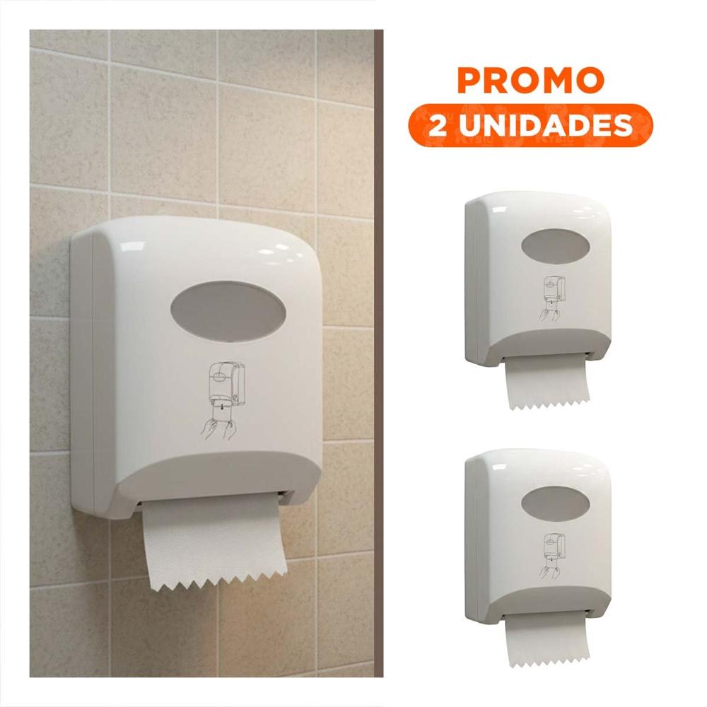 Pack2 Soporte Papel Toalla Rollo Horizontal Blanco para Cocina y Hogar Y Regalo Sticker