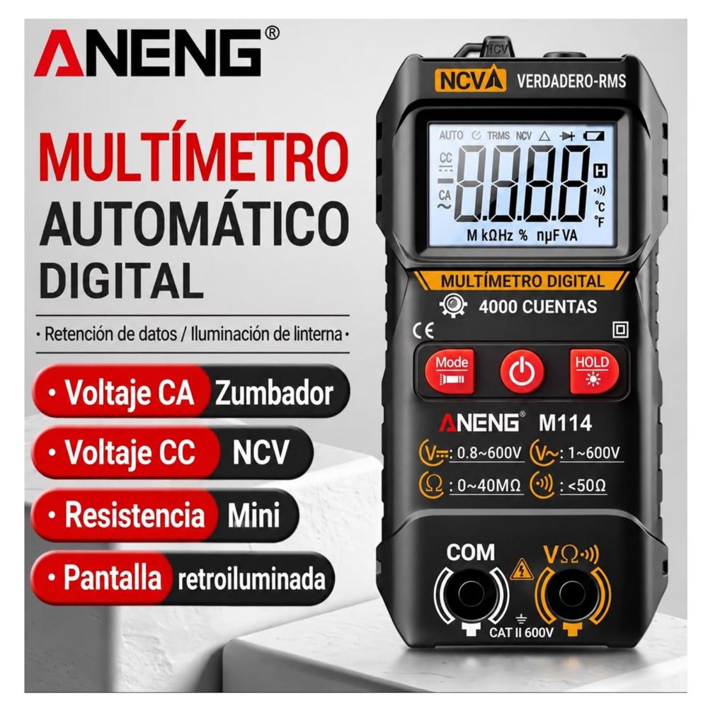 MULTIMETRO DIGITAL ANENG M114