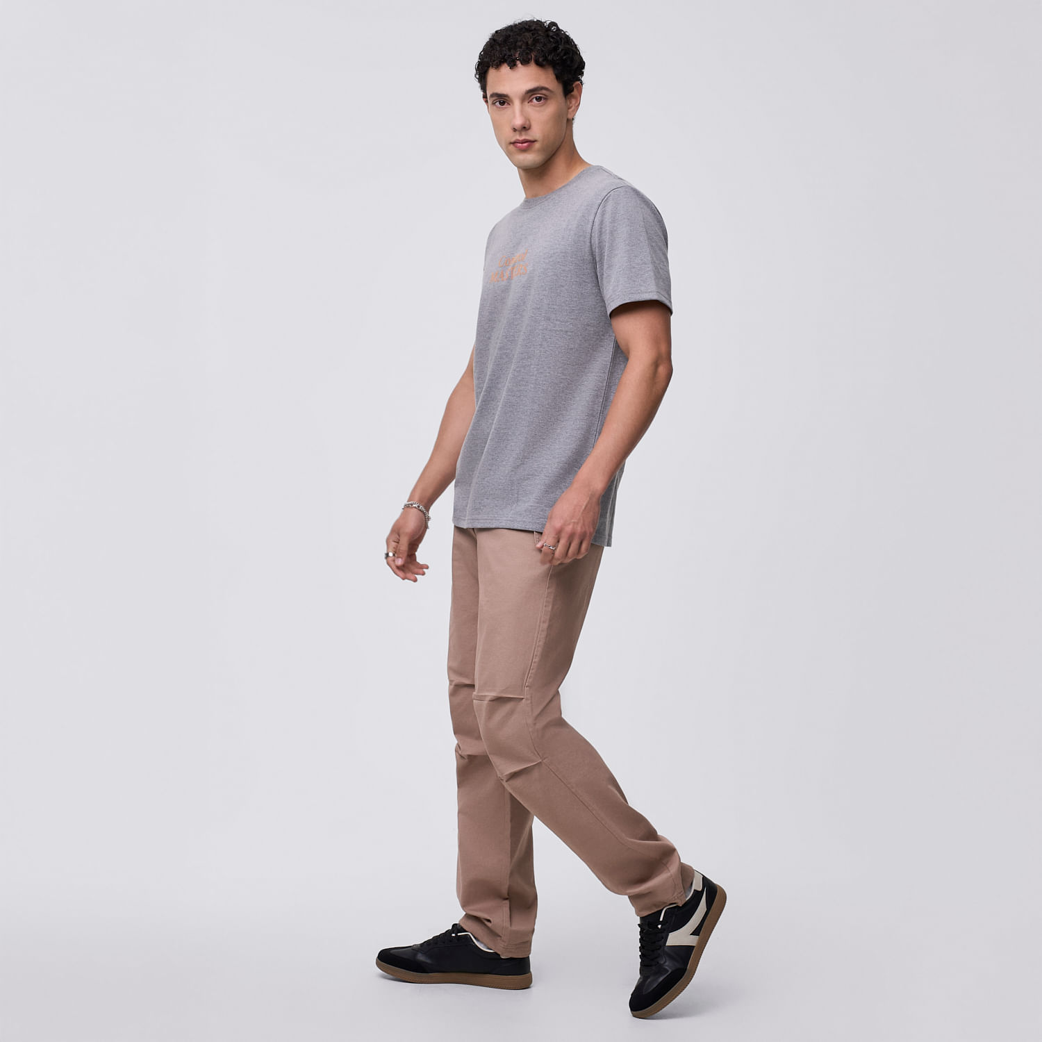 Pantalón Hombre Pliegues Hypnotic Avellana Talla S