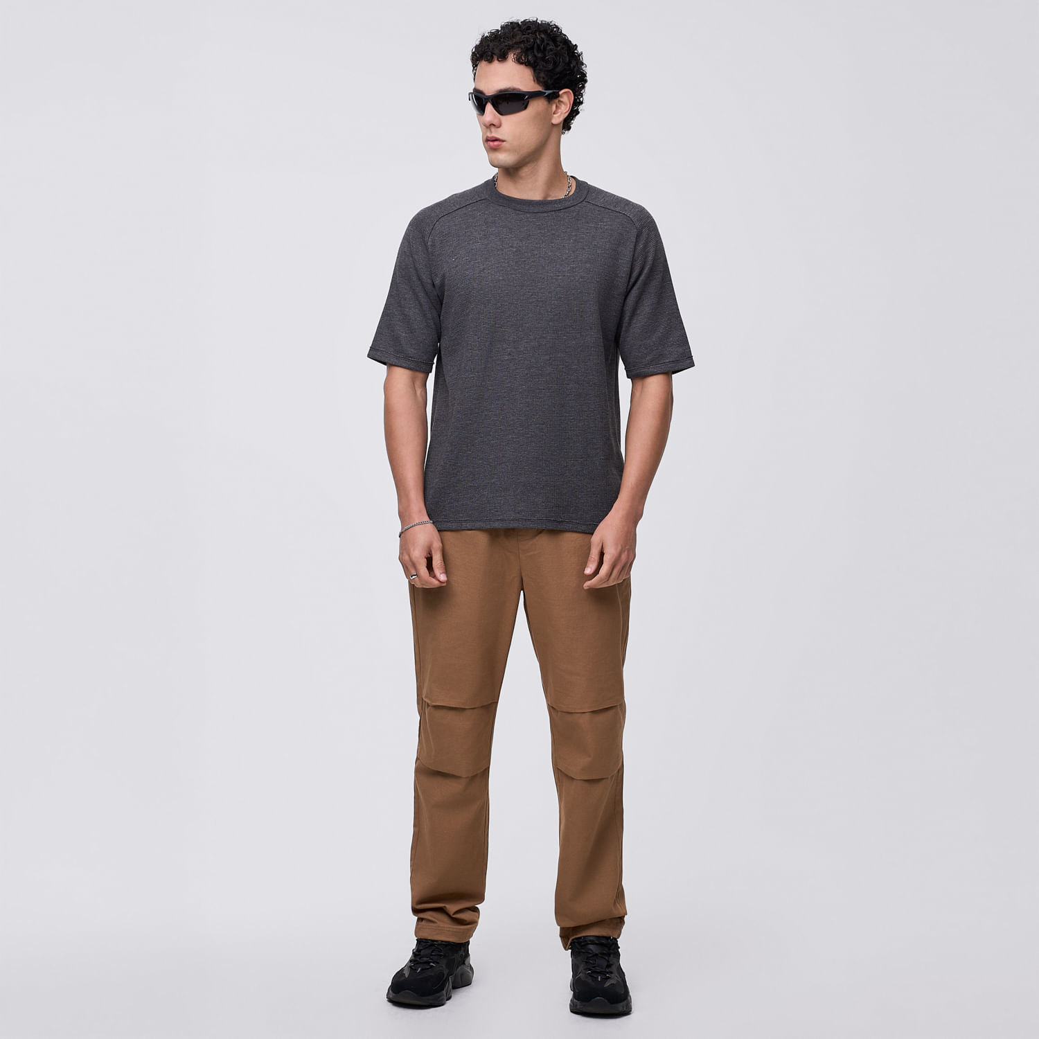 Pantalón Hombre Pliegues Hypnotic Camel Talla S