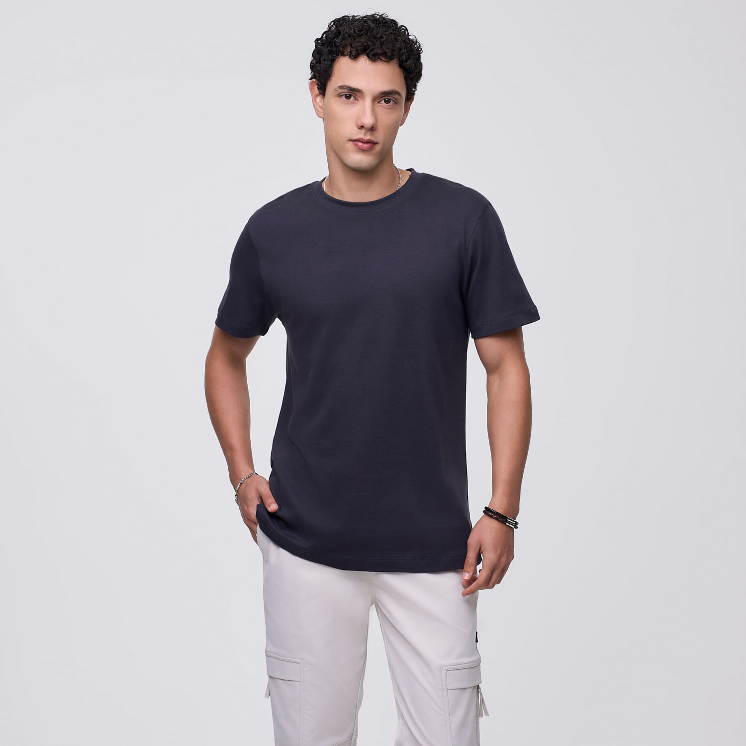 Polo Manga Corta Hombre Solid Prime Hypnotic Charcoal Talla S