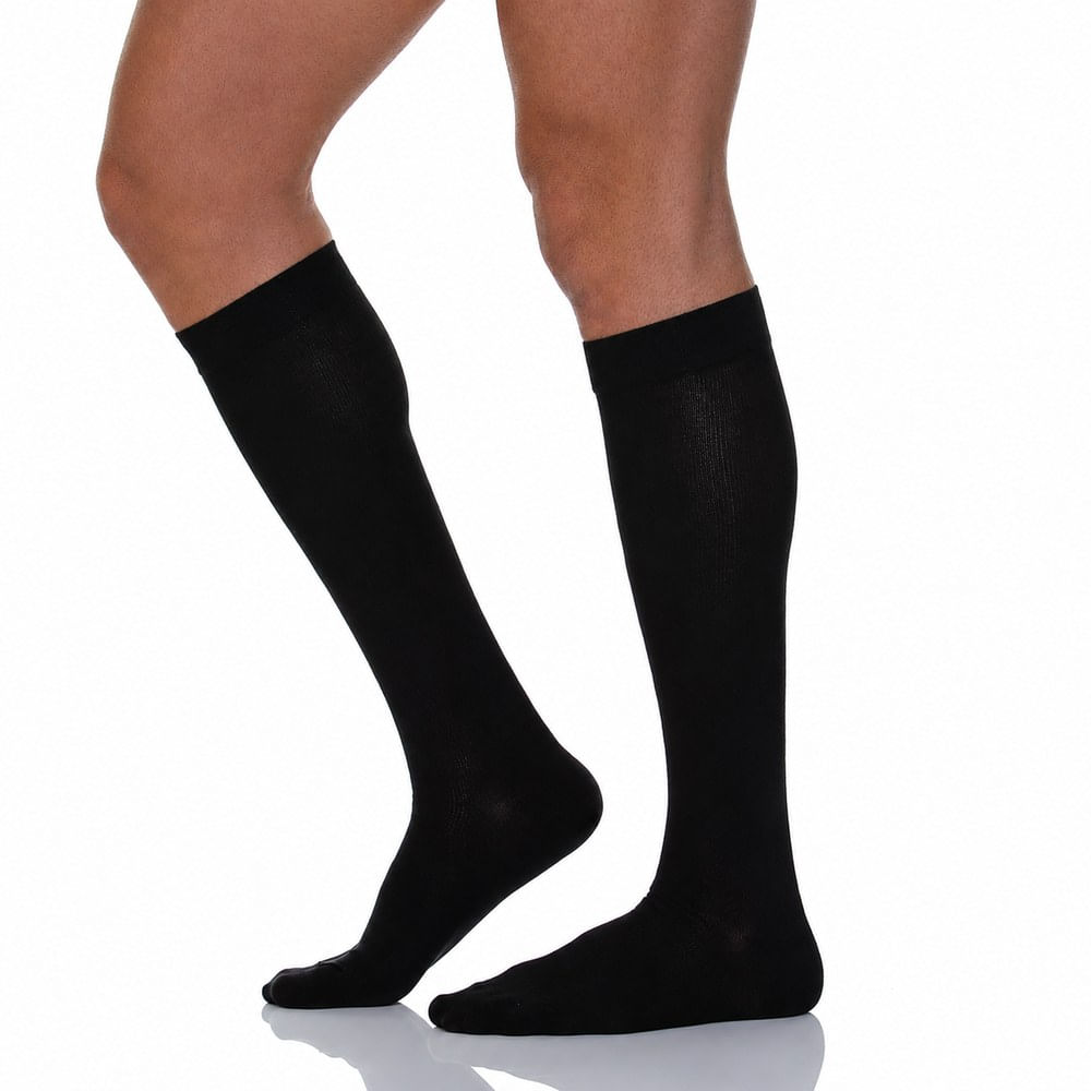 Media de Compresión Graduada Relaxsan Cotton 820 Rodilla 18-22 mmHg - Negro - Talla S