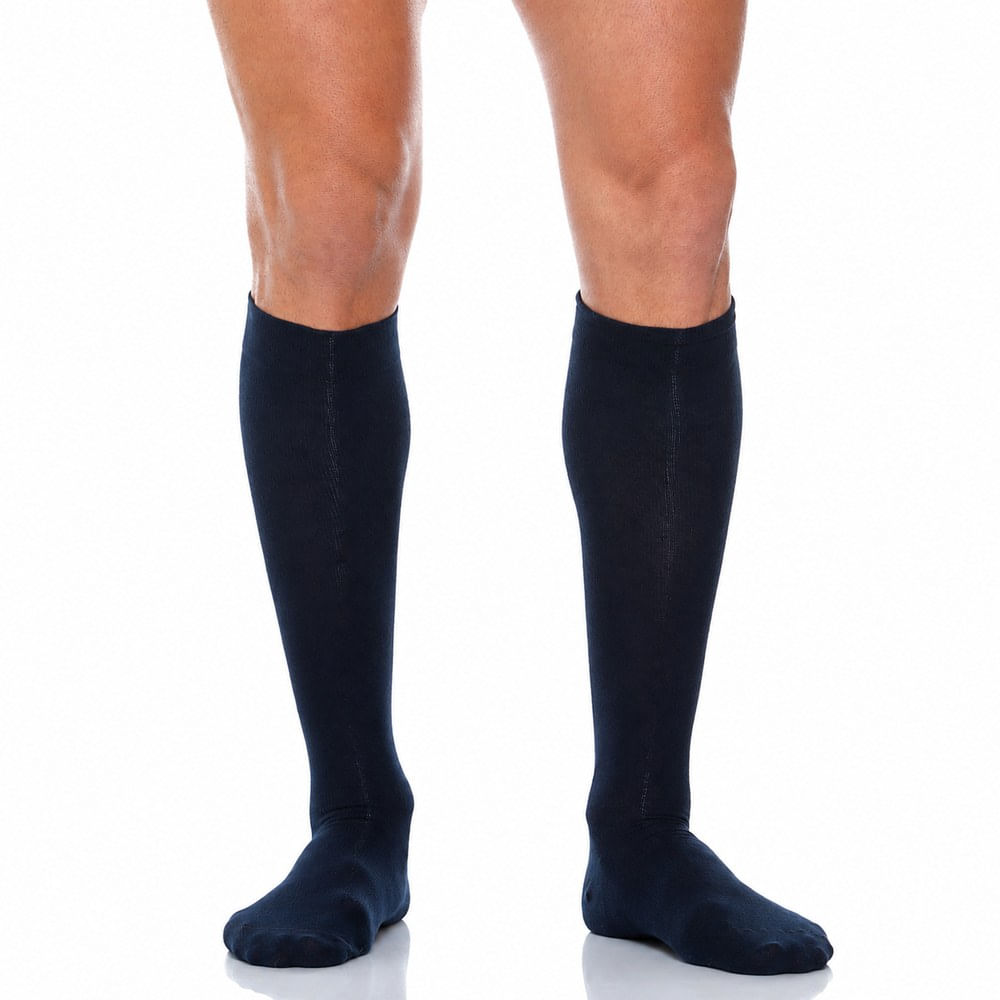 Media de Compresión Graduada Relaxsan Cotton 820 Rodilla 18-22 mmHg - Azul - Talla M