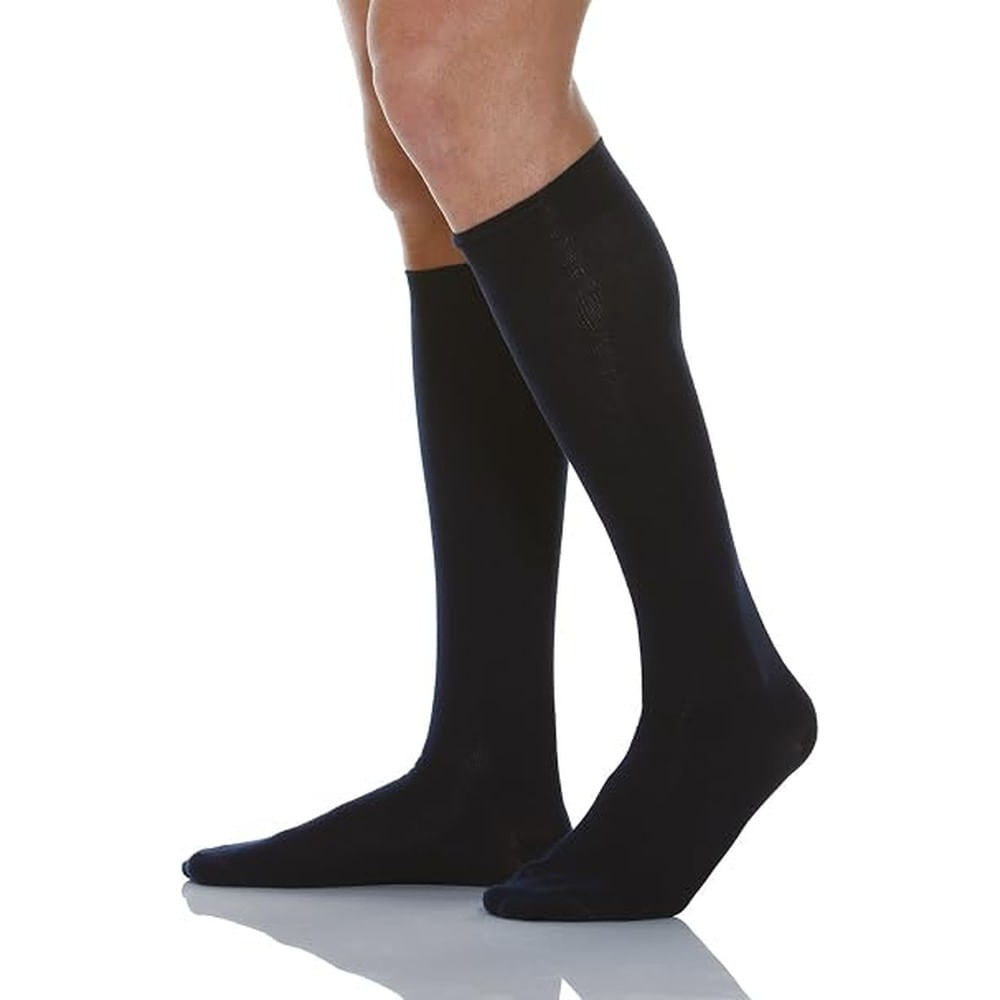 Media de Compresión Graduada Relaxsan Cotton 920 Rodilla 22- 27 mmHg - Azul - Talla L