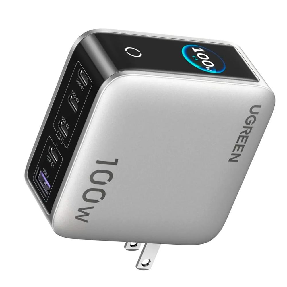 Cargador Ugreen Nexode Pro 100w Gan 5 Puertos Pantalla X773