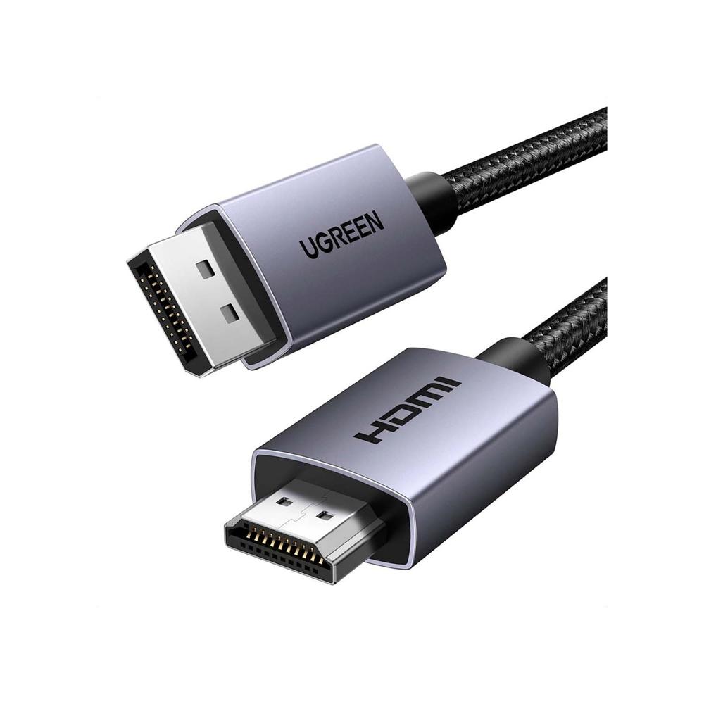Cable DisplayPort a HDMI UGREEN 35842 2m 4K@60Hz DP 1.2 a HDMI 1.4 Trenzado - Negro