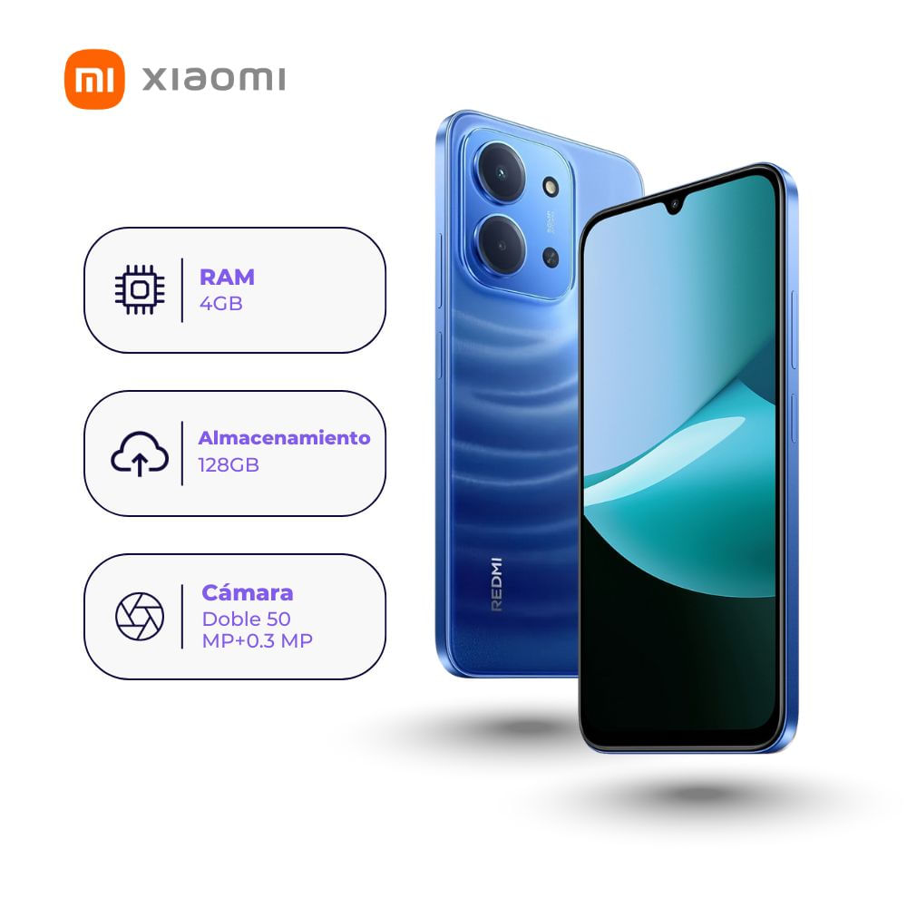 Xiaomi Redmi 15C 128GB 4GB Ram Azul