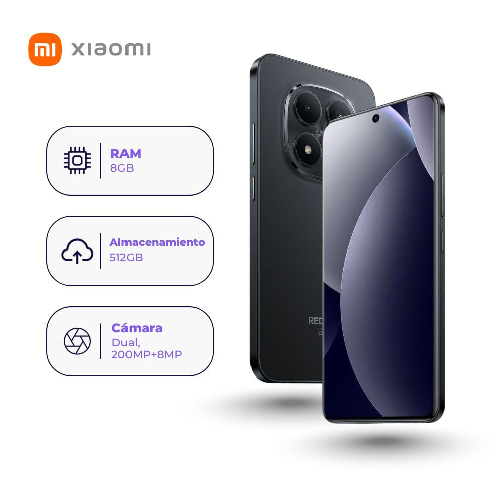 Xiaomi Redmi Note 15 Pro 5G 512GB 8GB Ram Negro