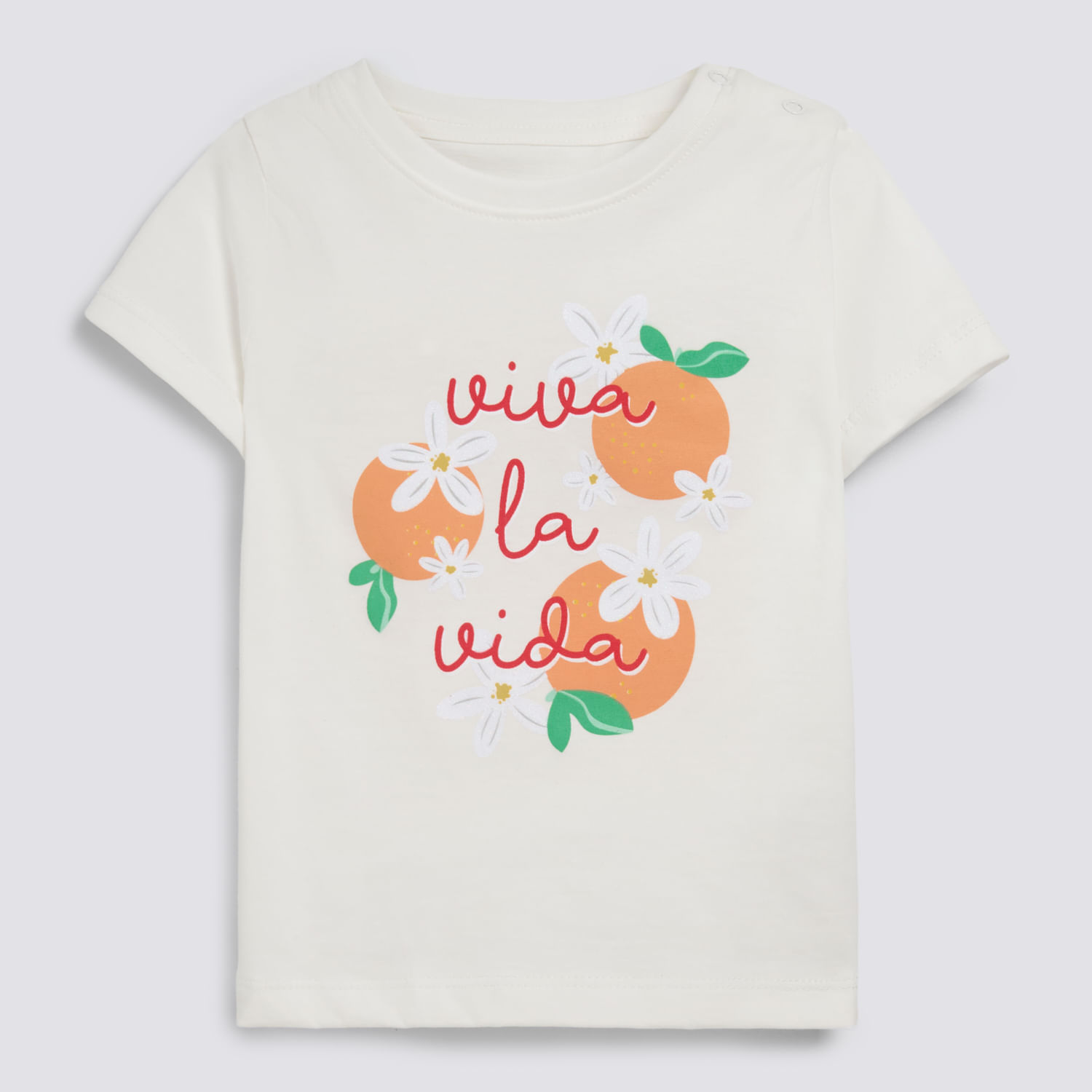 Polo Manga Corta Bebé Niña Jersey Baby Circus Ecru Talla 36M