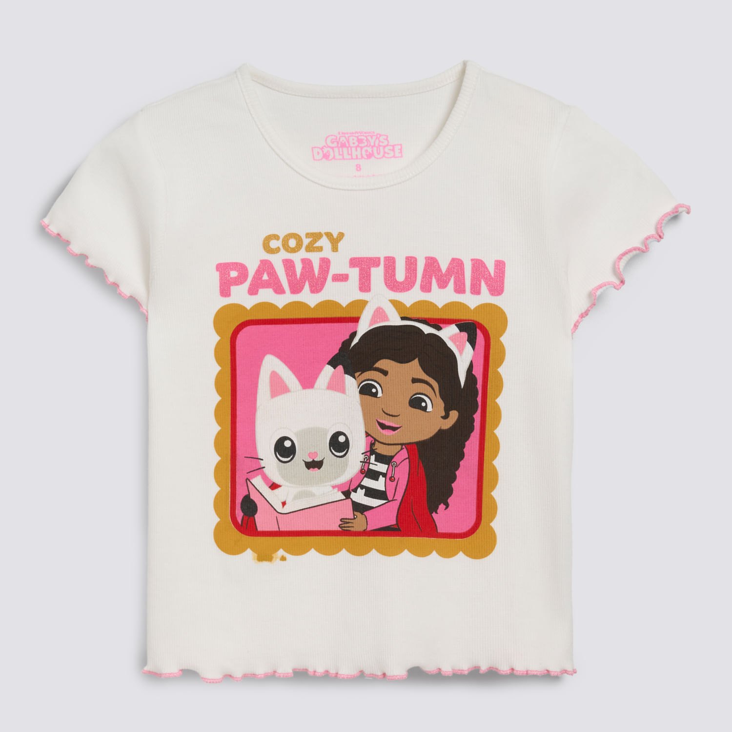 Polo Manga Corta Niña Rib Gurbion Gabbys Dollhouse Ecru Talla 8