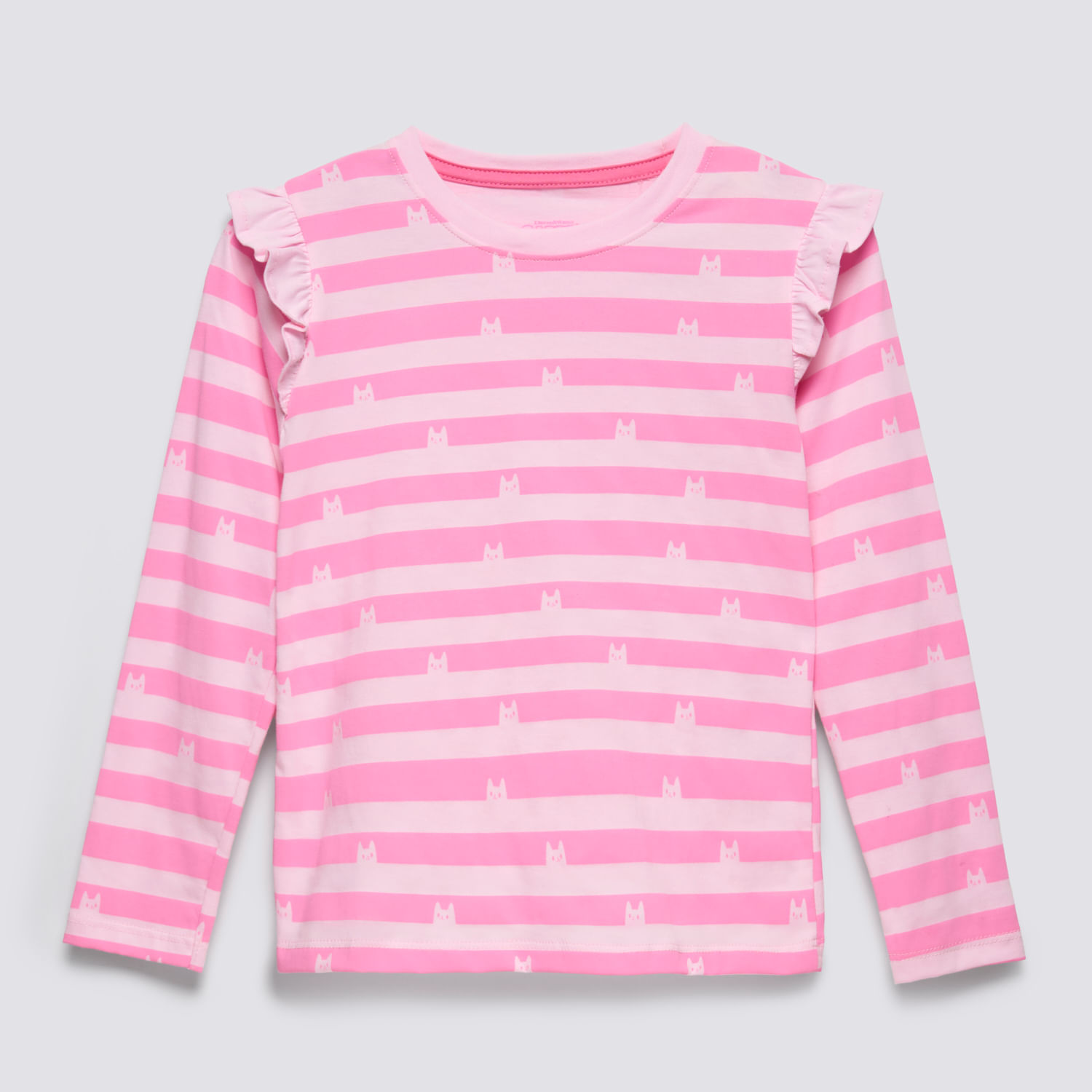 Polo Manga Larga Niña Alita Full Print Gabbys Dollhouse Rosado Talla 4